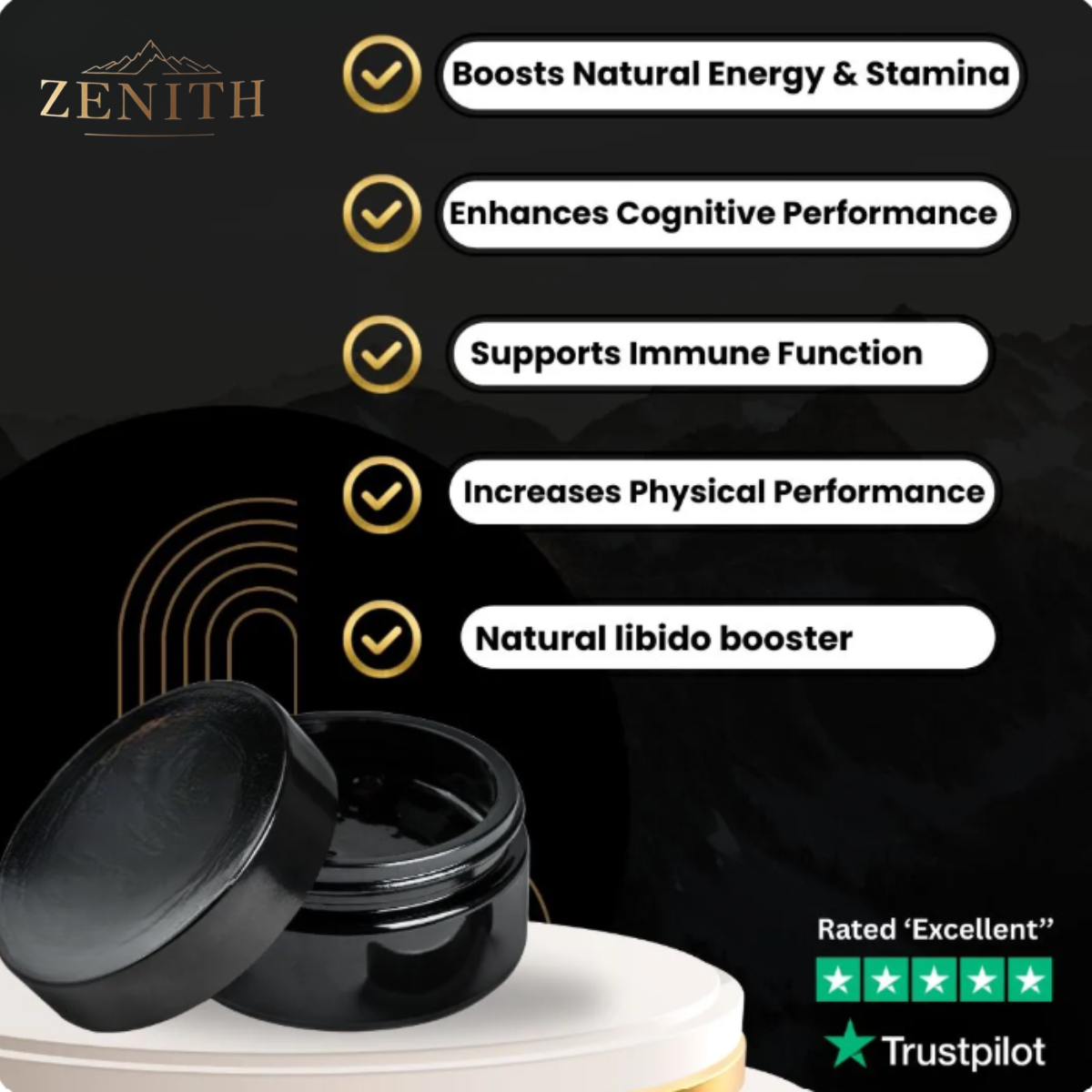 Zenith™ Pure Shilajit Resin
